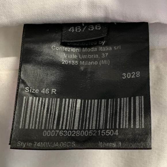 CALVIN KLEIN 205W39NYC 36 Green Wool Twill Double Breasted Peak Lapel Sport Coat - Picture 8 of 10